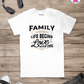 Where Life Begins - Family T-Shirt By Printhaws Creations