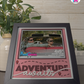 Adventure Awaits - Crafted Memoirs Photo Frame By Printhaws Creations, Matte Black Frame In Garnet Red, Morning Harmony Theme (Light, Timeless), 8x8 Frame Holds (4R) Photo - For Summer Days