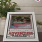 Adventure Awaits - Crafted Memoirs Photo Frame By Printhaws Creations, Matte White Frame In Garnet Red, Morning Harmony Theme (Light, Timeless), 8x8 Frame Holds (4R) Photo - For Summer Days
