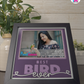 Best Bird Ever - Crafted Memoirs Photo Frame By Printhaws Creations, Reclined View Of Matte Black Frame In Amethyst Purple, Midnight Joy Theme (Dark, Radiant), 8x8 Frame Holds (4R) Photo -  For Your Pets