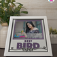 Best Bird Ever - Crafted Memoirs Photo Frame By Printhaws Creations, Reclined View Of Matte White Frame In Amethyst Purple, Midnight Joy Theme (Dark, Radiant), 8x8 Frame Holds (4R) Photo -  For Your Pets
