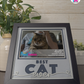 Best Cat Ever - Crafted Memoirs Photo Frame By Printhaws Creations, Reclined View Of Matte Black Frame In Moonstone Gray, Sunbeam Bliss Theme (Light, Radiant), 8x8 Frame Holds (4R) Photo -  For Your Pets