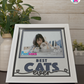 Best Cats Ever - Crafted Memoirs Photo Frame By Printhaws Creations, Reclined View Of Matte White Frame In Moonstone Gray, Midnight Joy Theme (Dark, Radiant), 8x8 Frame Holds (4R) Photo -  For Your Pets
