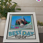 Best Day Ever - Crafted Memoirs Photo Frame By Printhaws Creations, Matte White Frame In Sapphire Blue, Twilight Serenade Theme (Colorplay, Dynamic), 8x8 Frame Holds (4R) Photo - For Summer Days