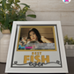 Best Fish Ever - Crafted Memoirs Photo Frame By Printhaws Creations, Reclined View Of Matte White Frame In Topaz Yellow, Midnight Joy Theme (Dark, Radiant), 8x8 Frame Holds (4R) Photo -  For Your Pets