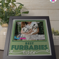 Best Furbabies Ever - Crafted Memoirs Photo Frame By Printhaws Creations, Reclined View Of Matte Black Frame In Emerald Green, Sunbeam Bliss Theme (Light, Radiant), 8x8 Frame Holds (4R) Photo -  For Your Pets