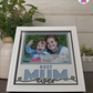 Best Mum Ever - Crafted Memoirs Photo Frame By Printhaws Creations, Matte White Frame, In A Refined Range Of Colors, 8x8 Frame Holds (4R) Photo - For Mom