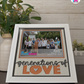 Generations Of Love - Crafted Memoirs Photo Frame By Printhaws Creations, Reclined View Of Matte White Frame In Citrine Orange, Heirloom Glory Theme (Vintage, Timeless), 8x8 Frame Holds (4R) Photo -  For Family Moments Together
