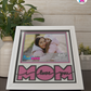 I Love You Mom - Crafted Memoirs Photo Frame By Printhaws Creations, Matte White Frame, In A Refined Range Of Colors, 8x8 Frame Holds (4R) Photo - For Mom