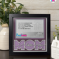 I Love You Mom - Crafted Memoirs Photo Frame By Printhaws Creations, Matte Black Frame, In A Refined Range Of Colors, 8x8 Frame Holds (4R) Photo - For Mom