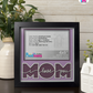 I Love You Mom - Crafted Memoirs Photo Frame By Printhaws Creations, Matte Black Frame, In A Refined Range Of Colors, 8x8 Frame Holds (4R) Photo - For Mom