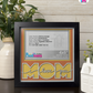 I Love You Mom - Crafted Memoirs Photo Frame By Printhaws Creations, Matte Black Frame, In A Refined Range Of Colors, 8x8 Frame Holds (4R) Photo - For Mom