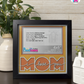 I Love You Mom - Crafted Memoirs Photo Frame By Printhaws Creations, Matte Black Frame, In A Refined Range Of Colors, 8x8 Frame Holds (4R) Photo - For Mom