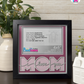 I Love You Mom - Crafted Memoirs Photo Frame By Printhaws Creations, Matte Black Frame, In A Refined Range Of Colors, 8x8 Frame Holds (4R) Photo - For Mom