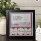I Love You Mom - Crafted Memoirs Photo Frame By Printhaws Creations, Matte Black Frame, In A Refined Range Of Colors, 8x8 Frame Holds (4R) Photo - For Mom