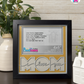 I Love You Mom - Crafted Memoirs Photo Frame By Printhaws Creations, Matte Black Frame, In A Refined Range Of Colors, 8x8 Frame Holds (4R) Photo - For Mom