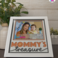 Mommy's Treasure - Crafted Memoirs Photo Frame By Printhaws Creations, Matte White Frame, In A Refined Range Of Colors, 8x8 Frame Holds (4R) Photo - For Mom