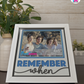 Remember When - Crafted Memoirs Photo Frame By Printhaws Creations, Matte White Frame In Sapphire Blue, Midnight Joy Theme (Dark, Radiant), 8x8 Frame Holds (4R) Photo - For Summer Days