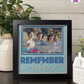 Remember When - Crafted Memoirs Photo Frame By Printhaws Creations, Matte Black Frame In Sapphire Blue, Sunbeam Bliss Theme (Light, Radiant), 8x8 Frame Holds (4R) Photo - For Summer Days
