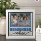Remember When - Crafted Memoirs Photo Frame By Printhaws Creations, Matte White Frame In Sapphire Blue, Midnight Joy Theme (Dark, Radiant), 8x8 Frame Holds (4R) Photo - For Summer Days