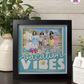 Vacation Vibes - Crafted Memoirs Photo Frame By Printhaws Creations, Matte Black Frame In Sapphire Blue, Twilight Serenade Theme (Colorplay, Dynamic), 8x8 Frame Holds (4R) Photo - For Summer Days