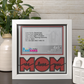 We Love You Mom - Crafted Memoirs Photo Frame By Printhaws Creations, Matte White Frame, In A Refined Range Of Colors, 8x8 Frame Holds (4R) Photo - For Mom
