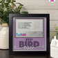 Best Bird Ever - Crafted Memoirs Photo Frame By Printhaws Creations, Matte Black Frame In Amethyst Purple, Sunbeam Bliss Theme (Light, Radiant), 8x8 Frame Holds (4R) Photo -  For Your Pets