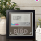 Best Bird Ever - Crafted Memoirs Photo Frame By Printhaws Creations, Matte Black Frame In Boulder Brown, Midnight Joy Theme (Dark, Radiant), 8x8 Frame Holds (4R) Photo -  For Your Pets
