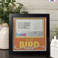 Best Bird Ever - Crafted Memoirs Photo Frame By Printhaws Creations, Matte Black Frame In Citrine Orange, Midnight Joy Theme (Dark, Radiant), 8x8 Frame Holds (4R) Photo -  For Your Pets
