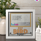 Best Bird Ever - Crafted Memoirs Photo Frame By Printhaws Creations, Matte White Frame In Citrine Orange, Sunbeam Bliss Theme (Light, Radiant), 8x8 Frame Holds (4R) Photo -  For Your Pets