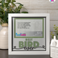 Best Bird Ever - Crafted Memoirs Photo Frame By Printhaws Creations, Matte White Frame In Emerald Green, Sunbeam Bliss Theme (Light, Radiant), 8x8 Frame Holds (4R) Photo -  For Your Pets