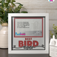Best Bird Ever - Crafted Memoirs Photo Frame By Printhaws Creations, Matte White Frame In Garnet Red, Midnight Joy Theme (Dark, Radiant), 8x8 Frame Holds (4R) Photo -  For Your Pets