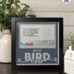 Best Bird Ever - Crafted Memoirs Photo Frame By Printhaws Creations, Matte Black Frame In Moonstone Gray, Midnight Joy Theme (Dark, Radiant), 8x8 Frame Holds (4R) Photo -  For Your Pets