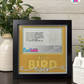 Best Bird Ever - Crafted Memoirs Photo Frame By Printhaws Creations, Matte Black Frame In Topaz Yellow, Midnight Joy Theme (Dark, Radiant), 8x8 Frame Holds (4R) Photo -  For Your Pets