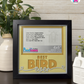 Best Bird Ever - Crafted Memoirs Photo Frame By Printhaws Creations, Matte Black Frame In Topaz Yellow, Sunbeam Bliss Theme (Light, Radiant), 8x8 Frame Holds (4R) Photo -  For Your Pets