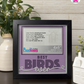 Best Birds Ever - Crafted Memoirs Photo Frame By Printhaws Creations, Matte Black Frame, In A Refined Range Of Colors, 8x8 Frame Holds (4R) Photo - For Your Pets