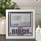 Best Birds Ever - Crafted Memoirs Photo Frame By Printhaws Creations, Matte White Frame In Amethyst Purple, Midnight Joy Theme (Dark, Radiant), 8x8 Frame Holds (4R) Photo -  For Your Pets