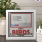 Best Birds Ever - Crafted Memoirs Photo Frame By Printhaws Creations, Matte White Frame In Garnet Red, Midnight Joy Theme (Dark, Radiant), 8x8 Frame Holds (4R) Photo -  For Your Pets