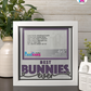 Best Bunnies Ever - Crafted Memoirs Photo Frame By Printhaws Creations, Matte White Frame In Amethyst Purple, Midnight Joy Theme (Dark, Radiant), 8x8 Frame Holds (4R) Photo -  For Your Pets
