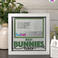 Best Bunnies Ever - Crafted Memoirs Photo Frame By Printhaws Creations, Matte White Frame In Emerald Green, Midnight Joy Theme (Dark, Radiant), 8x8 Frame Holds (4R) Photo -  For Your Pets