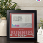 Best Bunnies Ever - Crafted Memoirs Photo Frame By Printhaws Creations, Matte Black Frame In Garnet Red, Midnight Joy Theme (Dark, Radiant), 8x8 Frame Holds (4R) Photo -  For Your Pets