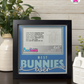 Best Bunnies Ever - Crafted Memoirs Photo Frame By Printhaws Creations, Matte Black Frame In Sapphire Blue, Midnight Joy Theme (Dark, Radiant), 8x8 Frame Holds (4R) Photo -  For Your Pets