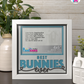 Best Bunnies Ever - Crafted Memoirs Photo Frame By Printhaws Creations, Matte White Frame In Sapphire Blue, Sunbeam Bliss Theme (Light, Radiant), 8x8 Frame Holds (4R) Photo -  For Your Pets