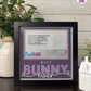 Best Bunny Ever - Crafted Memoirs Photo Frame By Printhaws Creations, Matte Black Frame In Amethyst Purple, Midnight Joy Theme (Dark, Radiant), 8x8 Frame Holds (4R) Photo -  For Your Pets