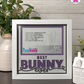 Best Bunny Ever - Crafted Memoirs Photo Frame By Printhaws Creations, Matte White Frame In Amethyst Purple, Midnight Joy Theme (Dark, Radiant), 8x8 Frame Holds (4R) Photo -  For Your Pets
