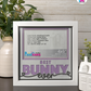 Best Bunny Ever - Crafted Memoirs Photo Frame By Printhaws Creations, Matte White Frame In Amethyst Purple, Sunbeam Bliss Theme (Light, Radiant), 8x8 Frame Holds (4R) Photo -  For Your Pets