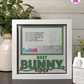 Best Bunny Ever - Crafted Memoirs Photo Frame By Printhaws Creations, Matte White Frame In Emerald Green, Midnight Joy Theme (Dark, Radiant), 8x8 Frame Holds (4R) Photo -  For Your Pets