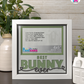 Best Bunny Ever - Crafted Memoirs Photo Frame By Printhaws Creations, Matte White Frame In Emerald Green, Sunbeam Bliss Theme (Light, Radiant), 8x8 Frame Holds (4R) Photo -  For Your Pets