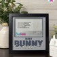 Best Bunny Ever - Crafted Memoirs Photo Frame By Printhaws Creations, Matte Black Frame In Moonstone Gray, Sunbeam Bliss Theme (Light, Radiant), 8x8 Frame Holds (4R) Photo -  For Your Pets