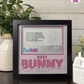 Best Bunny Ever - Crafted Memoirs Photo Frame By Printhaws Creations, Matte Black Frame In Quartz Pink, Sunbeam Bliss Theme (Light, Radiant), 8x8 Frame Holds (4R) Photo -  For Your Pets